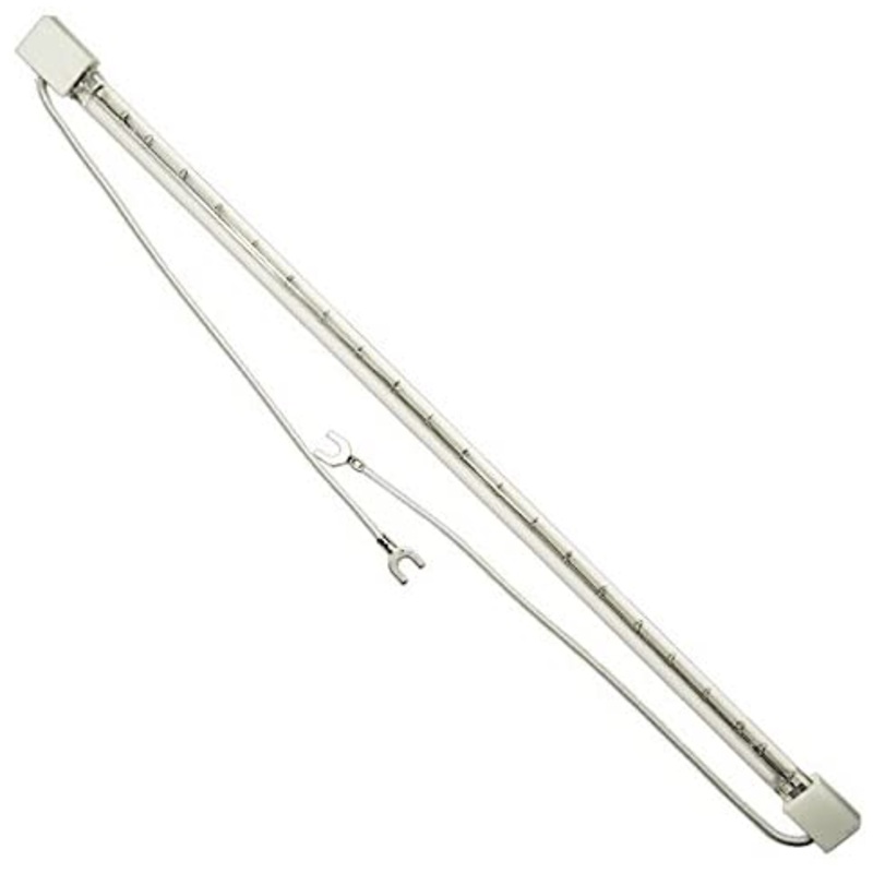 Ushio 1001324 - 1000 Watt Halogen Light Bulb - QIR Heat Lamp - Clear - Flat Ceramic and Wire Leads - 240 Volt (20 Pack)