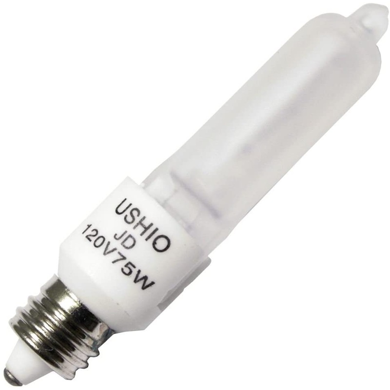 Ushio 1003090 - JD120V-75WF/E11 Screw Base Single Ended Halogen Light Bulb (10 Pack)