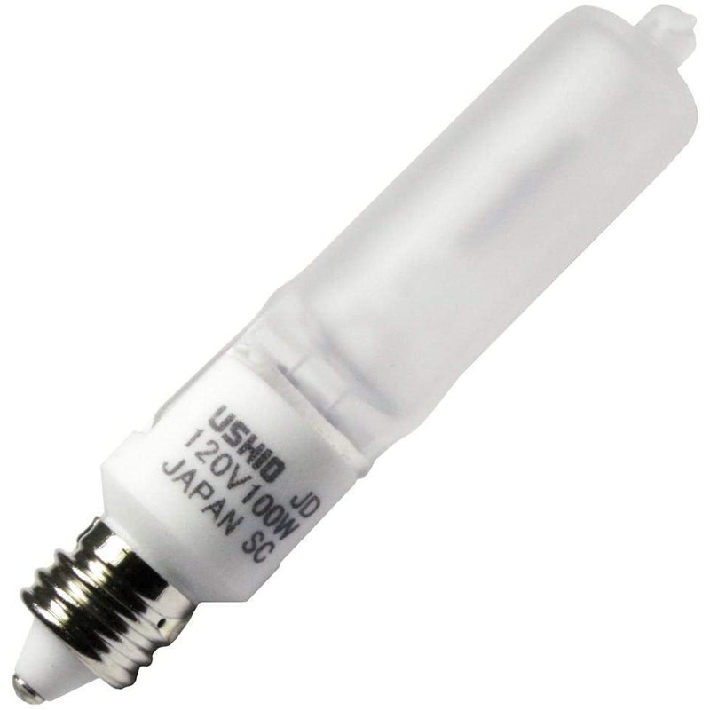 Ushio 1003092 - JD120V-100WF/E11 Screw Base Single Ended Halogen Light Bulb (10 Pack)
