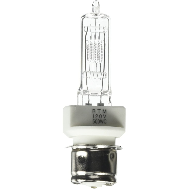 Ushio BC1325 1000084 - BTM - Stage & Studio - JCS - 500W Light Bulb - 120V - P28s Base - 3200K (50 Pack)