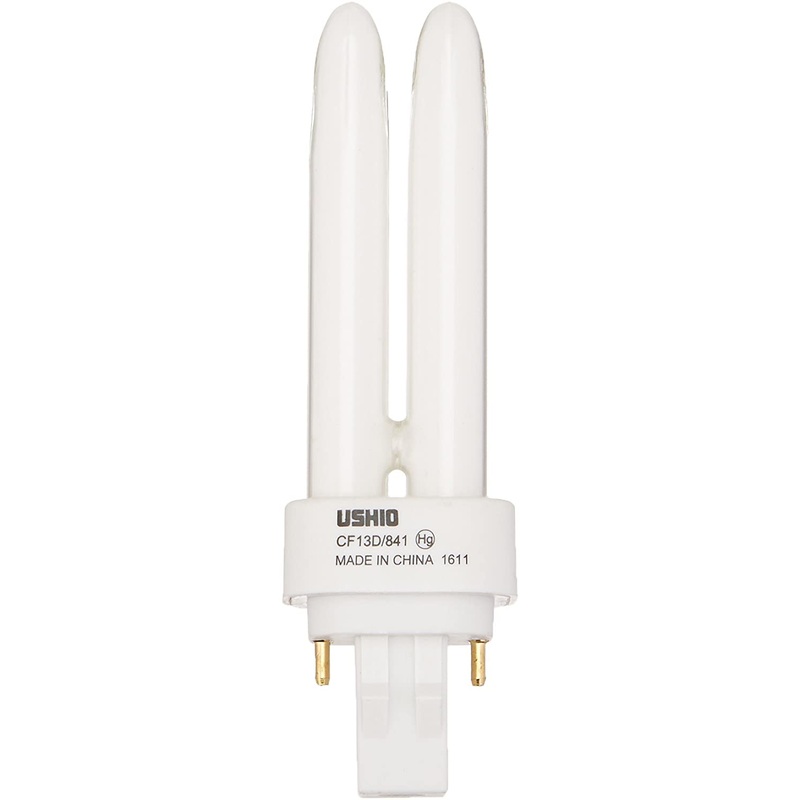 Ushio BC1339 3000140 - CF13D/841 Double Tube 2 Pin Base Compact Fluorescent Light Bulb (50 Pack)