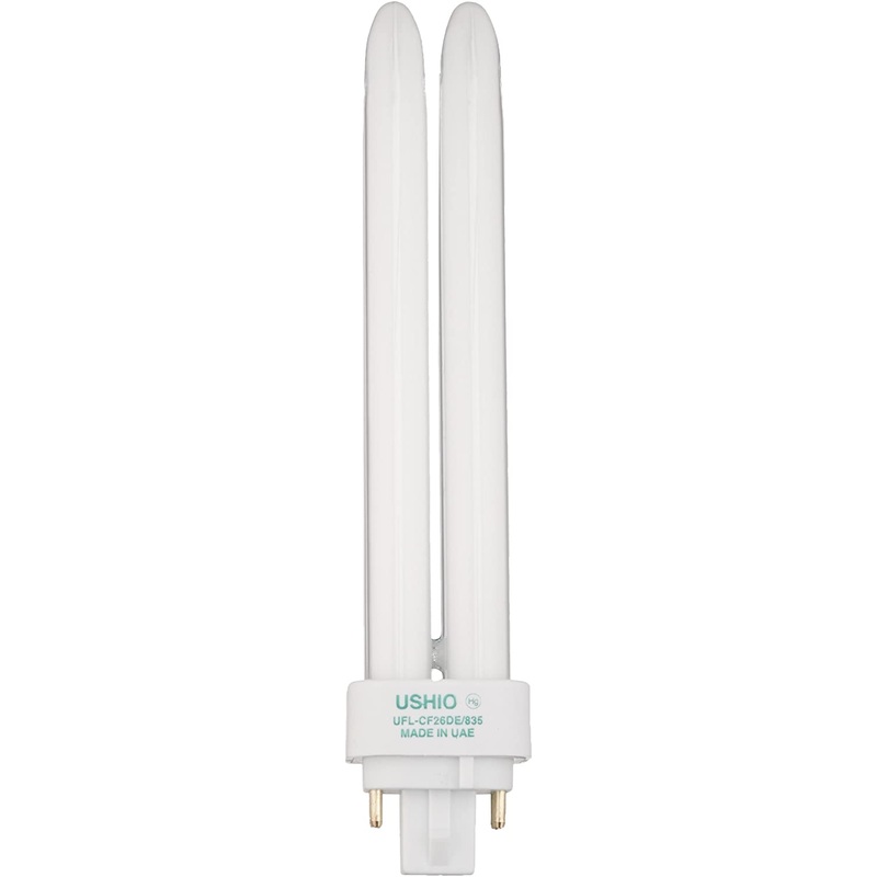 Ushio BC1340 3000144 - CF26DE/835 Double Tube 4 Pin Base Compact Fluorescent Light Bulb (50 Pack)