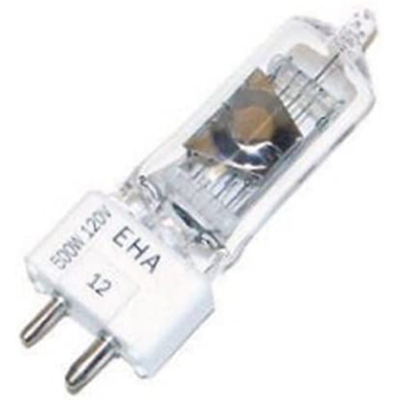 Ushio BC1466 1000285 - EHA - Stage and Studio - T6-500W Light Bulb - 120V - GY9.6 Base - 3200K (10 Pack)