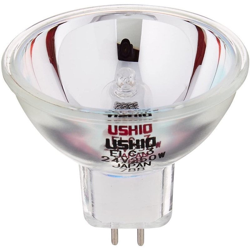 Ushio BC1490 1003106 - ELC-3 - Stage & Studio - MR16-16mm/Printer - 250W Light Bulbs - 24V - GX5.3 Base - 3400K (10 Pack)