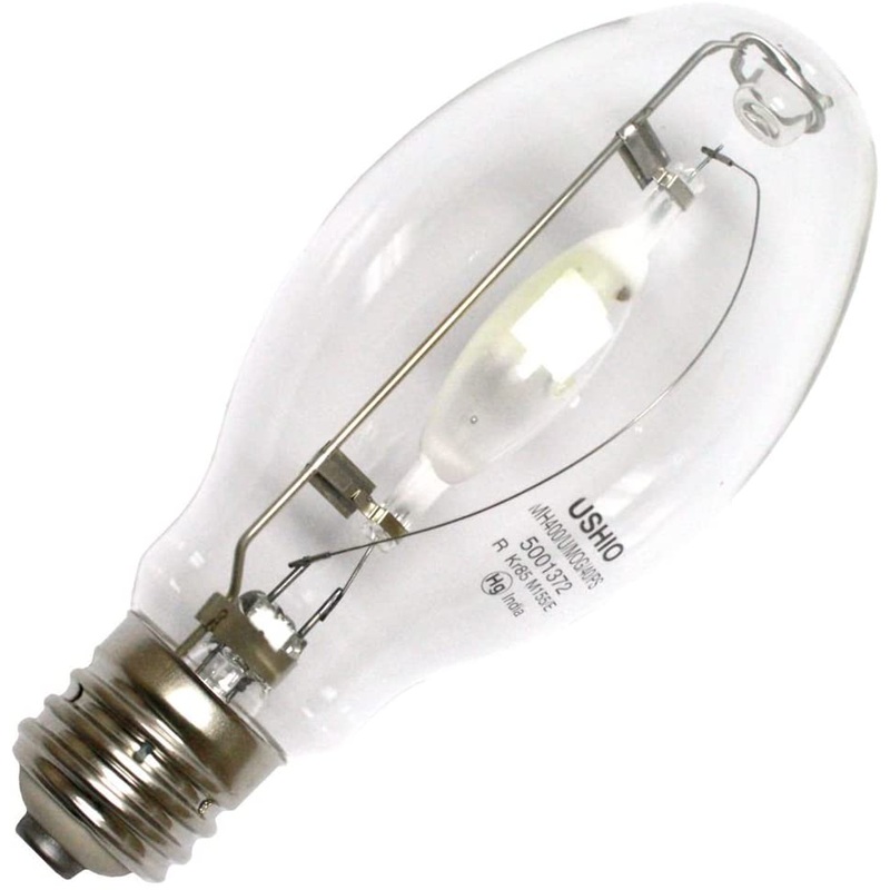 Ushio BC3283 5001372 Light Bulb, 400W ED28 E39 Base Metal Halide - 4000K - 32000 Lm. (MH400/U/MOG/40/PS) (6 Pack)
