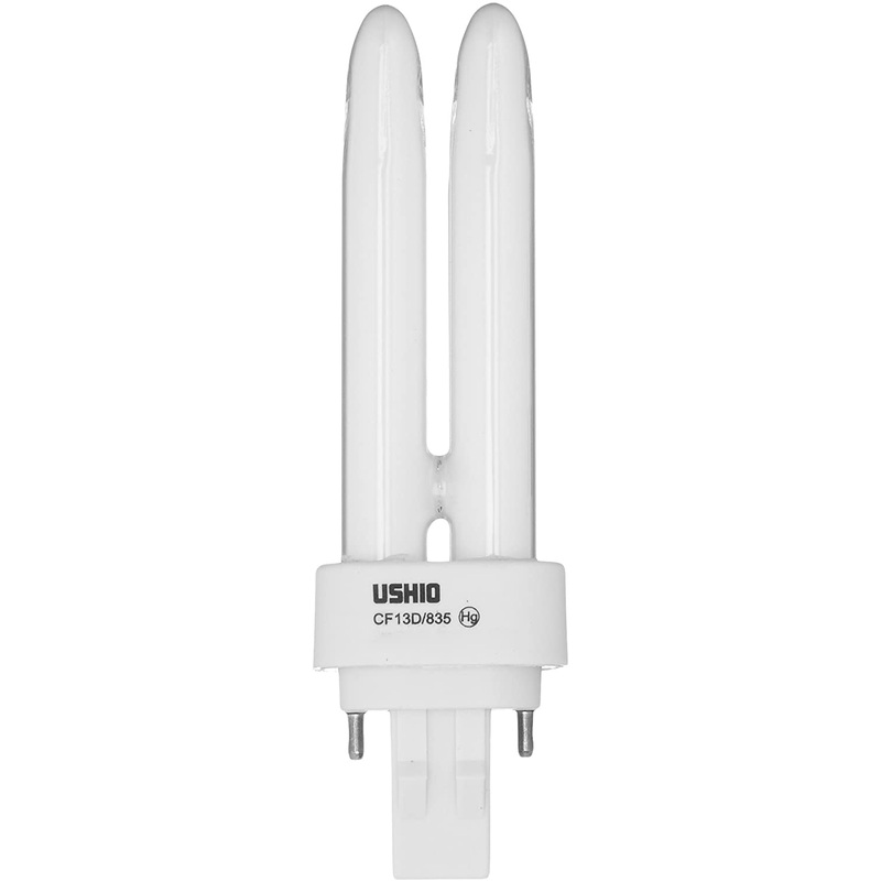 Ushio BC8846 3000053 - CF13D/835-13W - 2 Pin GX23-2 Base - 3500K - CFL Bulb (50 Pack)
