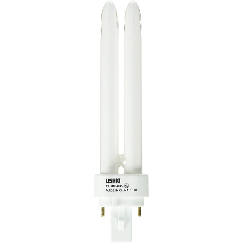 Ushio BC8848 3000145 - CF18D/835-18W - 2 Pin G24d-2 Base - 3500K - CFL Bulb (50 Pack)