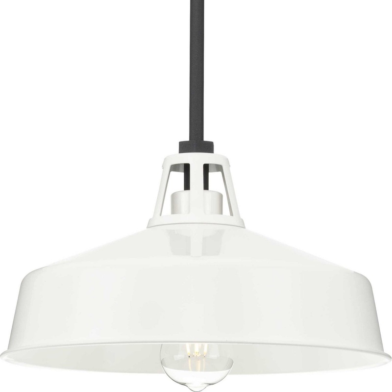 Cedar Springs One Light Outdoor Pendant in White