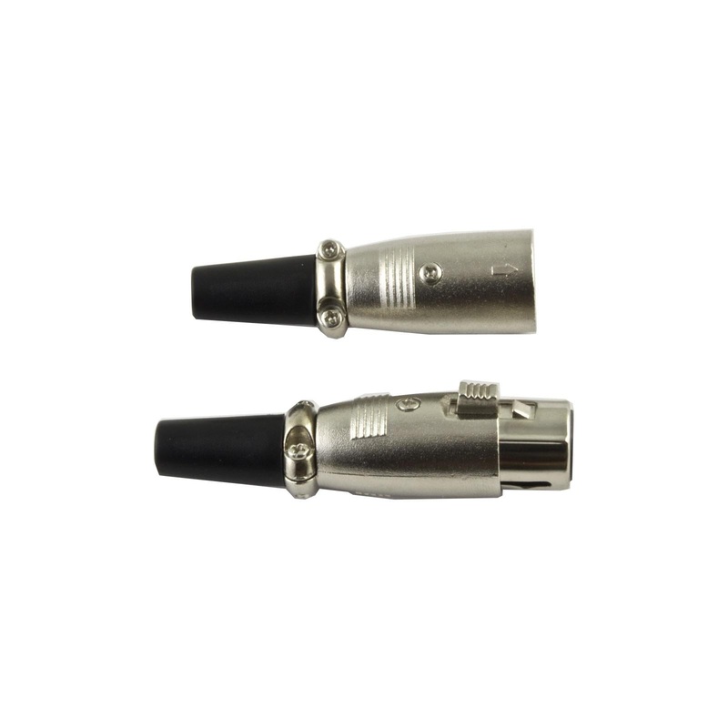 DMX XLR-3-Pin Connector Pair