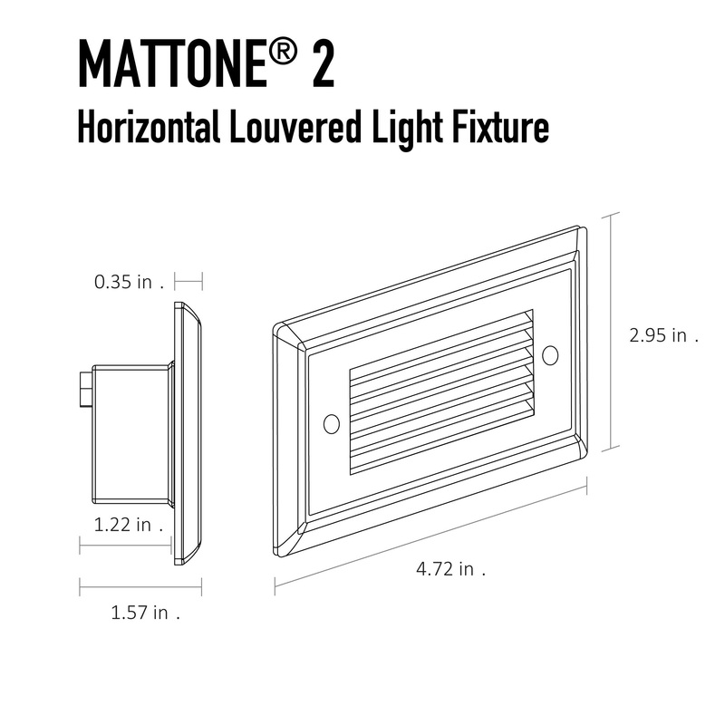 MATTONE 2 Direct Wire LED Step Light