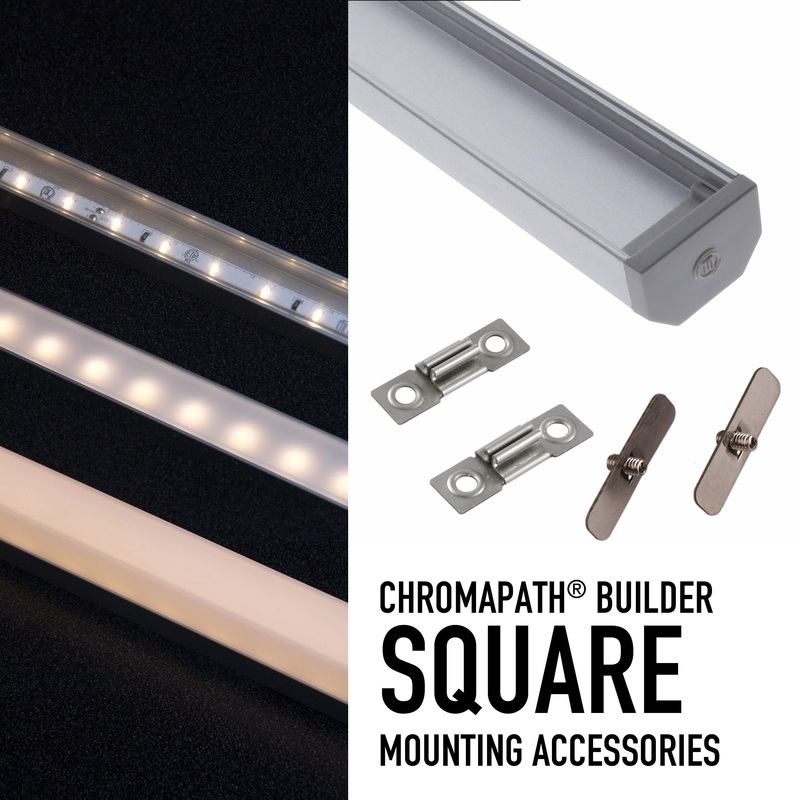 Rotatable Clip, 45 Degree and SQUARE, Set of 2 Clips and 4 Screws