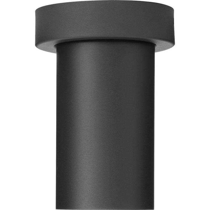 3In Cylinders One Light Adjustable Ceiling Mount in Black