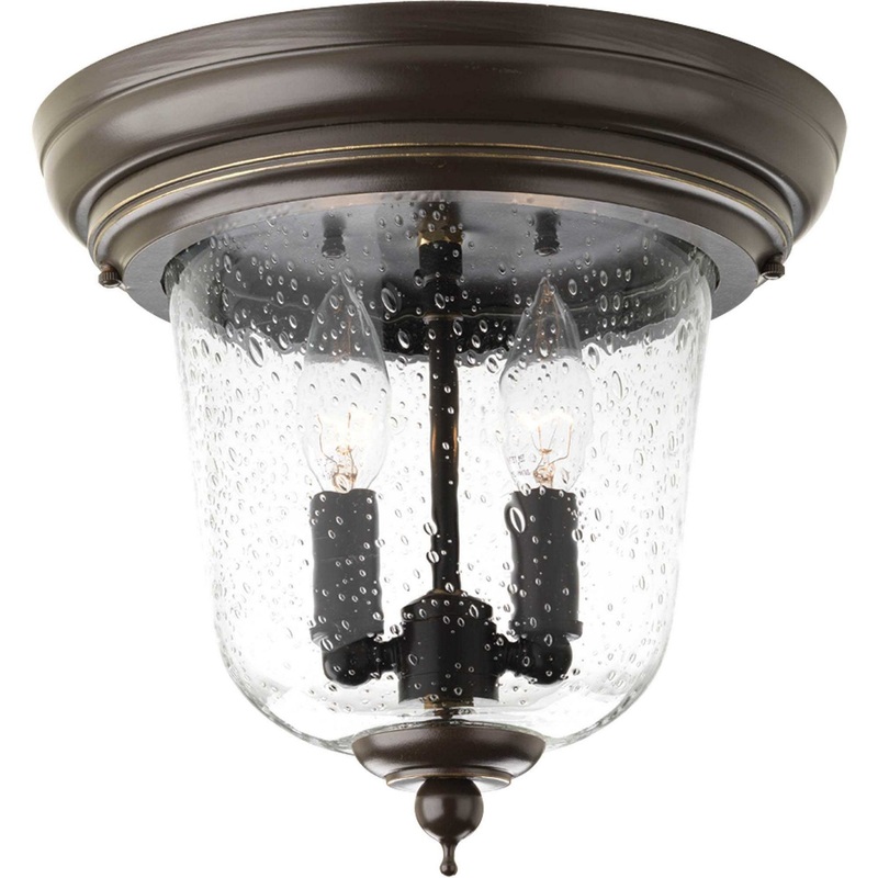 Ashmore Two Light Close to Ceiling in Antique Bronze