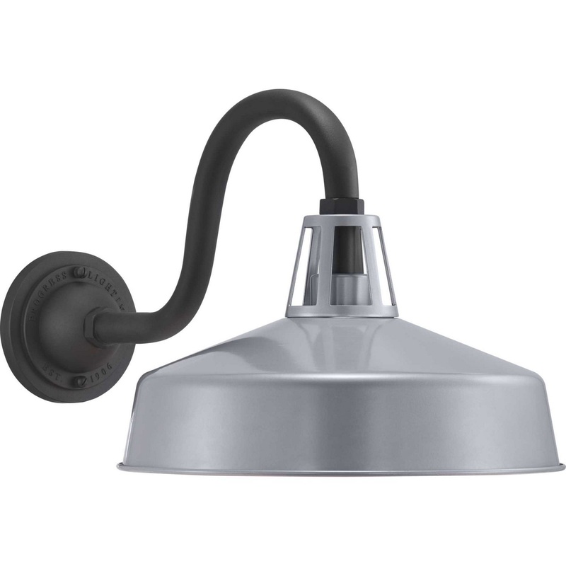 Cedar Springs One Light Wall Lantern in Metallic Gray