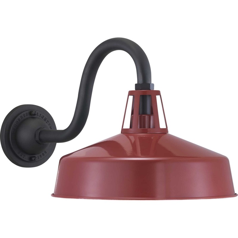 Cedar Springs One Light Wall Lantern in Red