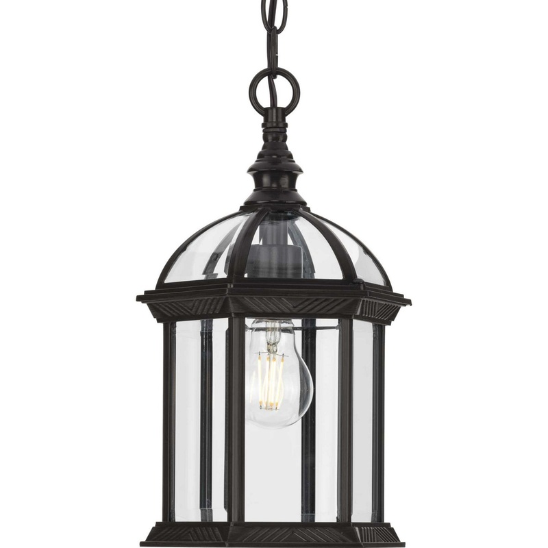 Dillard One Light Outdoor Hanging Lantern in Antique Bronze