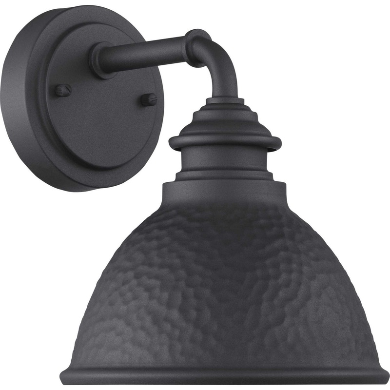Englewood One Light Wall Lantern in Black