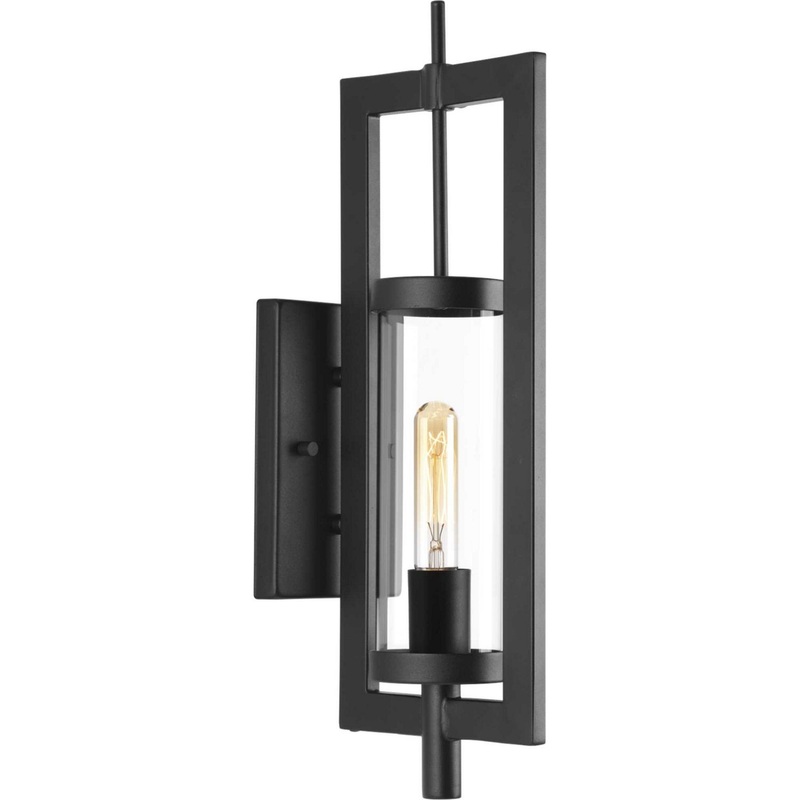 Mcbee One Light Wall Lantern in Black