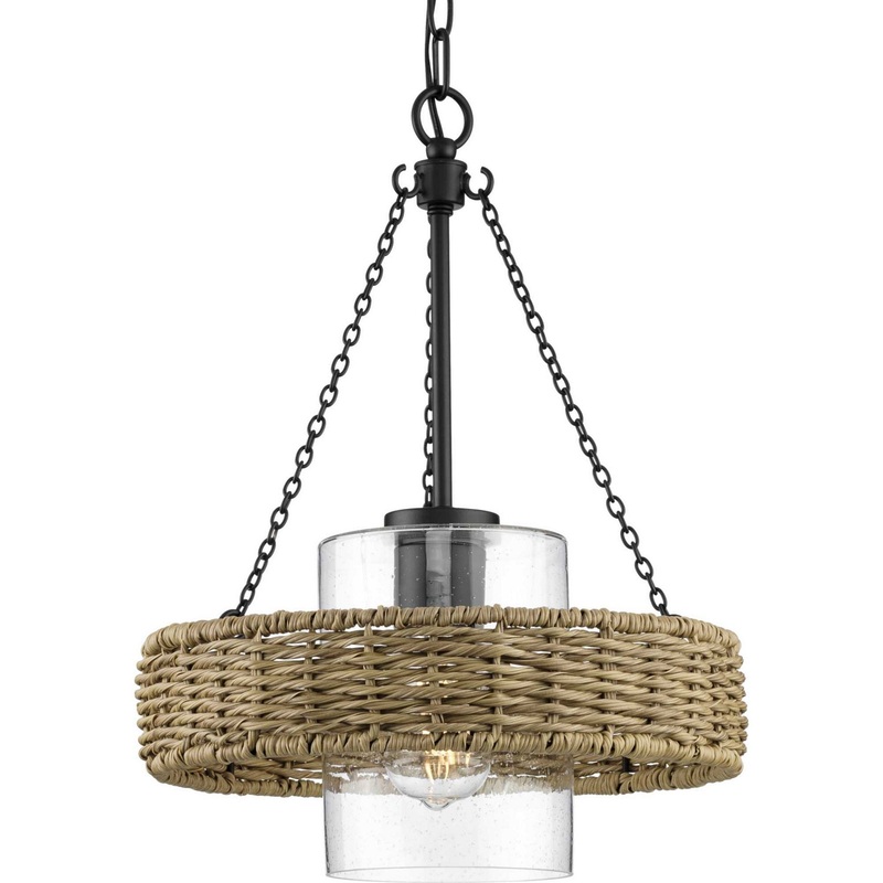 Pembroke One Light Outdoor Pendant in Matte Black