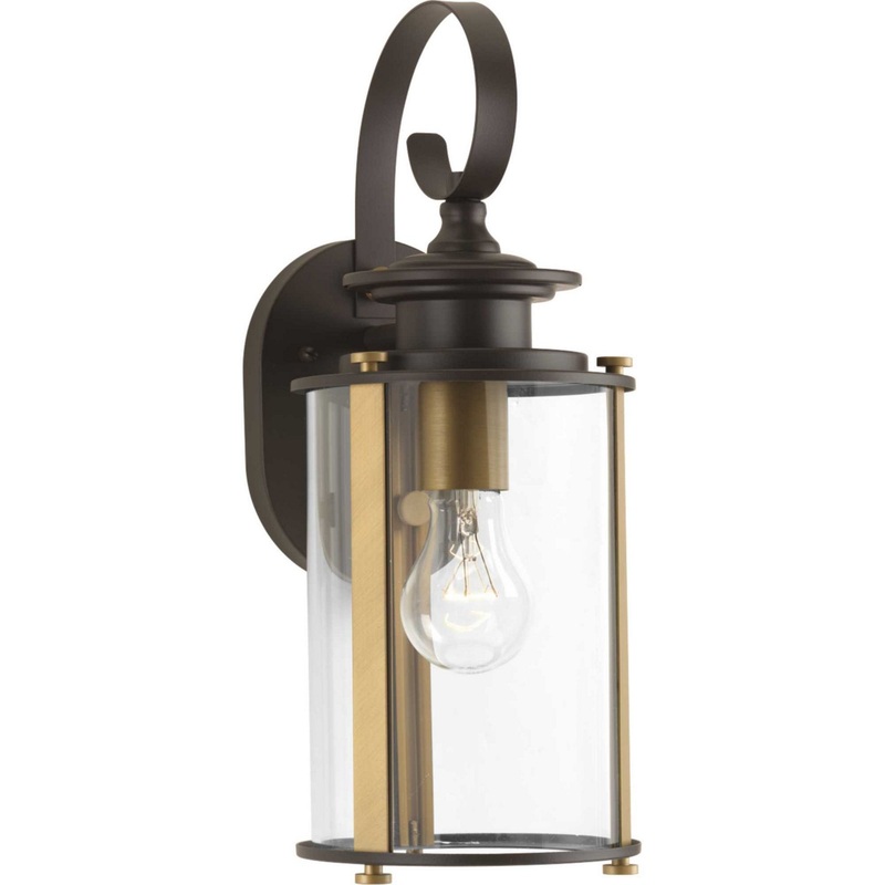 Squire One Light Wall Lantern in Antique Bronze