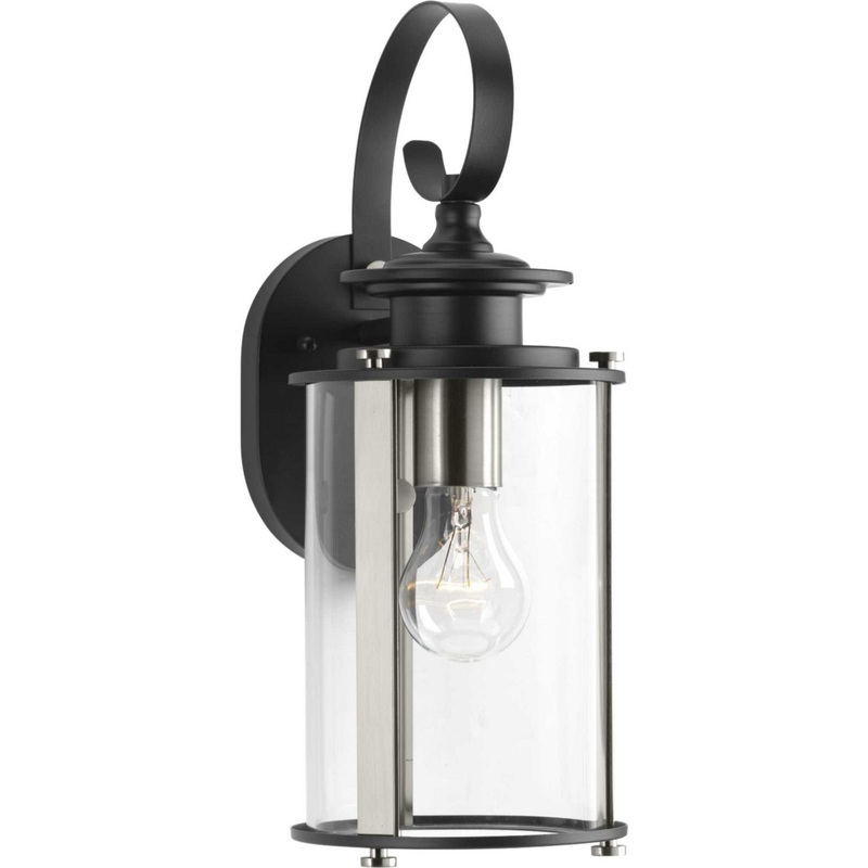 Squire One Light Wall Lantern in Black