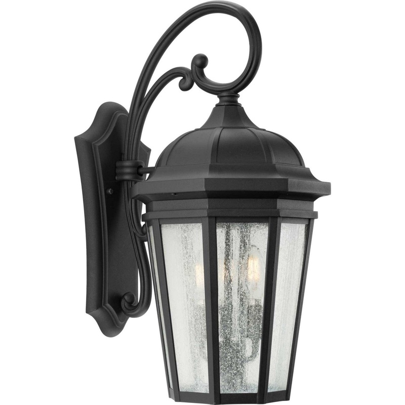 Verdae Three Light Large Wall Lantern in Black