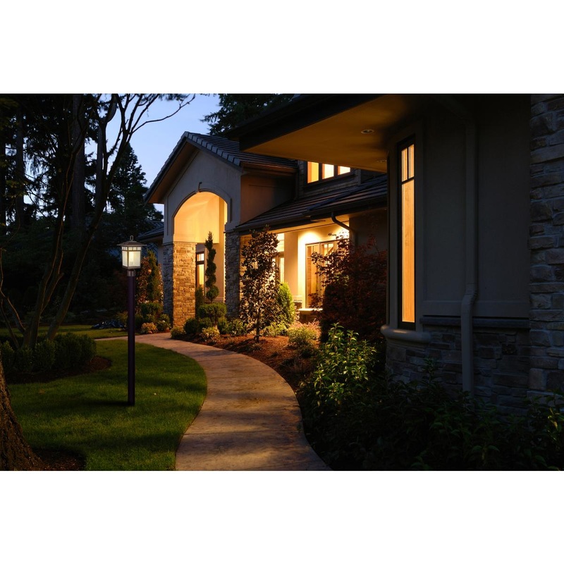 Cove Neck Collection Outdoor Large 16 inch Post Light Pole Lantern; Rustic Bronze Finish with Clear Seeded Glass