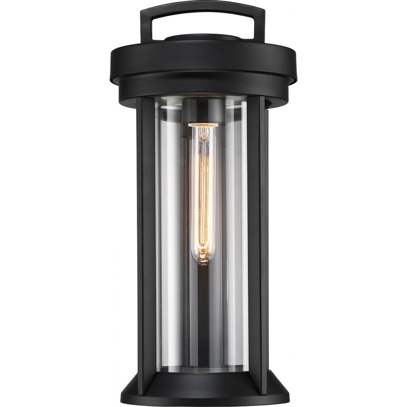 Huron - 1 Light Medium Wall Lantern with Clear Glass - Aged Bronze Finish