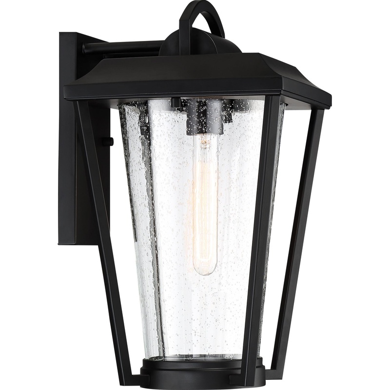 Lakeview - 1 Light Medium Wall Lantern with Clear Seed Glass - Aged Bronze Finish