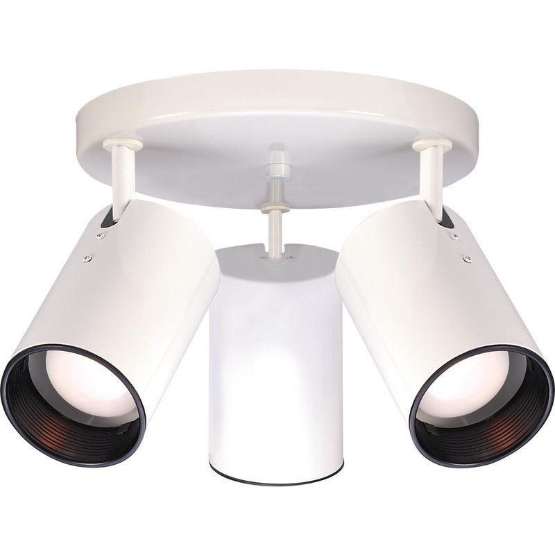 1 Light - R30 Step Cylinder - White Finish