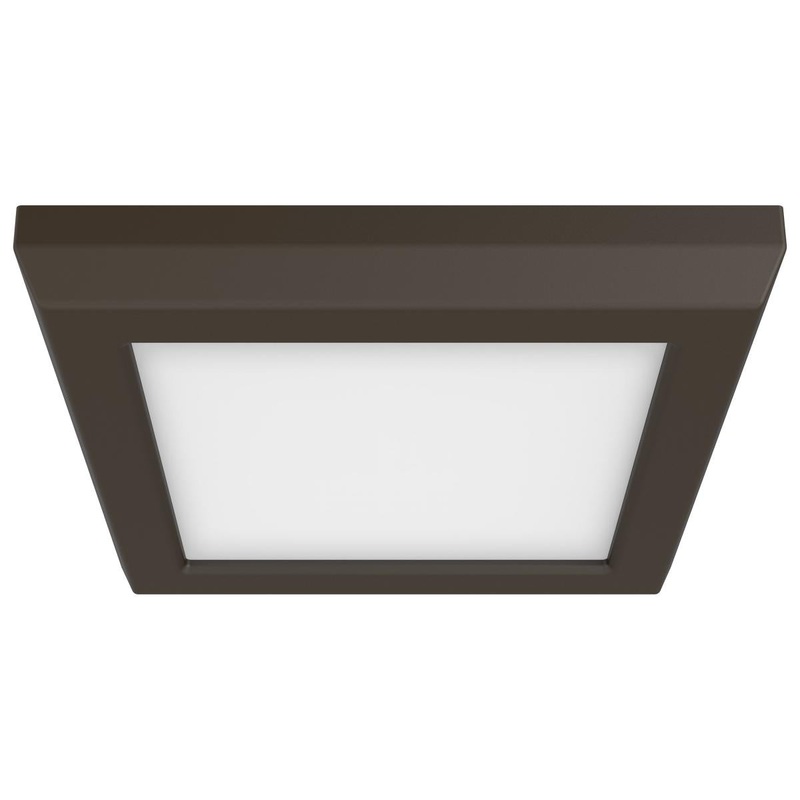 Blink Pro - 9W; 5in; LED Fixture; CCT Selectable; Square Shape; Bronze Finish; 120V