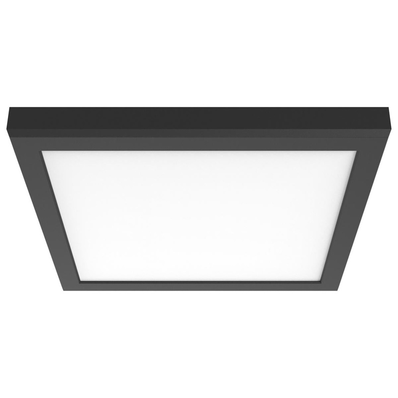 Blink Pro Plus; 19.5 Watt; 12 in.; Surface Mount LED; CCT Selectable; 90 CRI; Black Finish; 120/277 Volt; Square Shape