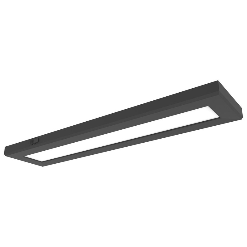 Blink Pro Plus; 24 Watt; 5.5 in. x 24 in.; Surface Mount LED; CCT Selectable; 90 CRI; Black Finish; 120/277 Volt; Rectangular Shape