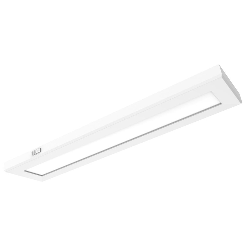 Blink Pro Plus; 24 Watt; 5.5 in. x 24 in; Surface Mount LED; CCT Selectable; 90 CRI; White Finish; 120/277 Volt; Rectangular Shape