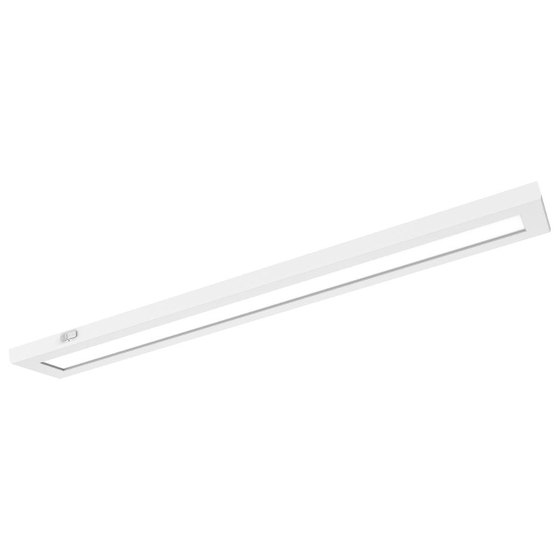Blink Pro Plus; 32 Watt; 5.5 in. x 36 in.; Surface Mount LED; CCT Selectable; 90 CRI; White Finish; 120/277 Volt; Rectangular Shape