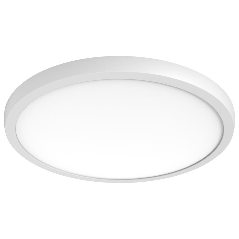 Blink Pro Plus; 34 Watt; 19 in.; Surface Mount LED; CCT Selectable; 90 CRI; White Finish; 120/277 Volt; Round Shape