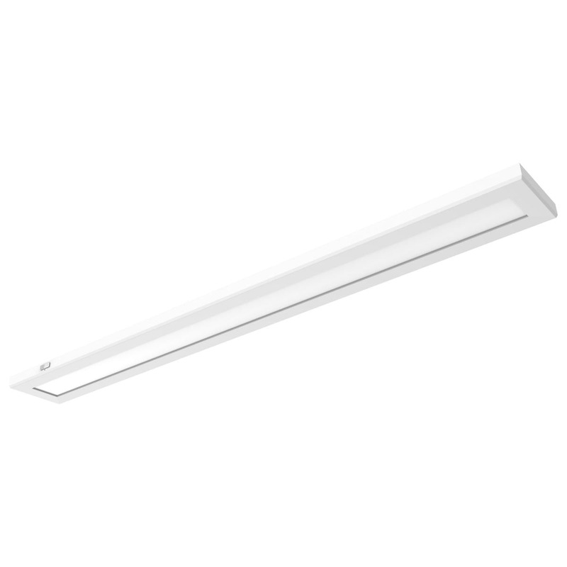 Blink Pro Plus; 42 Watt; 5.5 in. x 48 in.; Surface Mount LED; CCT Selectable; 90 CRI; White Finish; 120/277 Volt; Rectangular Shape