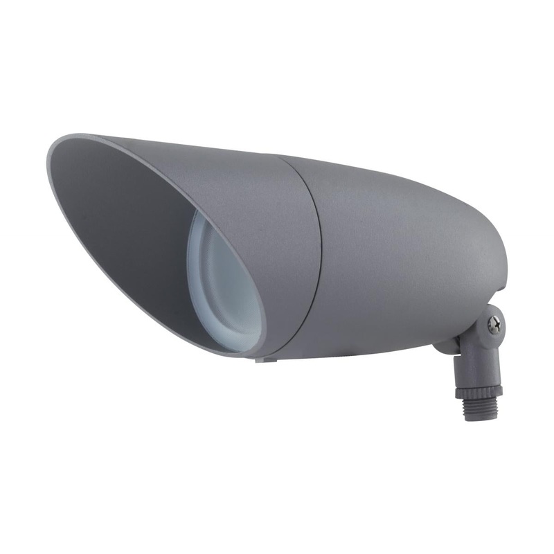 LED Landscape Flood 12 Watt; 3000K; Light Gray Finish