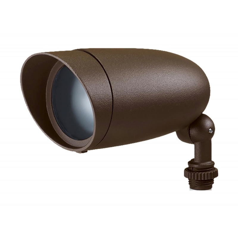 LED Landscape Flood 6W - 3000K - Bronze Finish - 120V