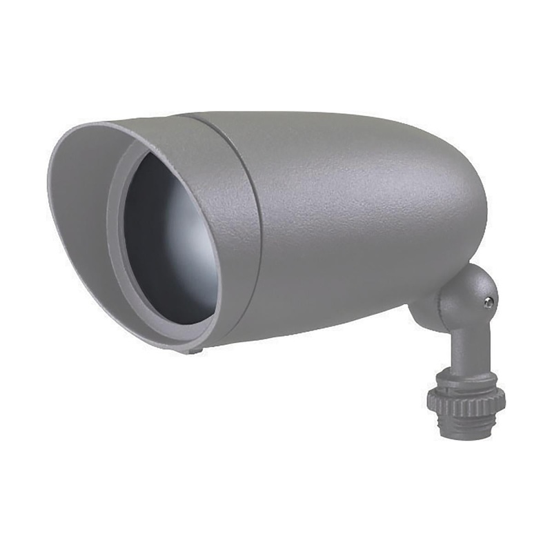 LED Landscape Flood 6W - 3000K - Light Gray Finish - 120V