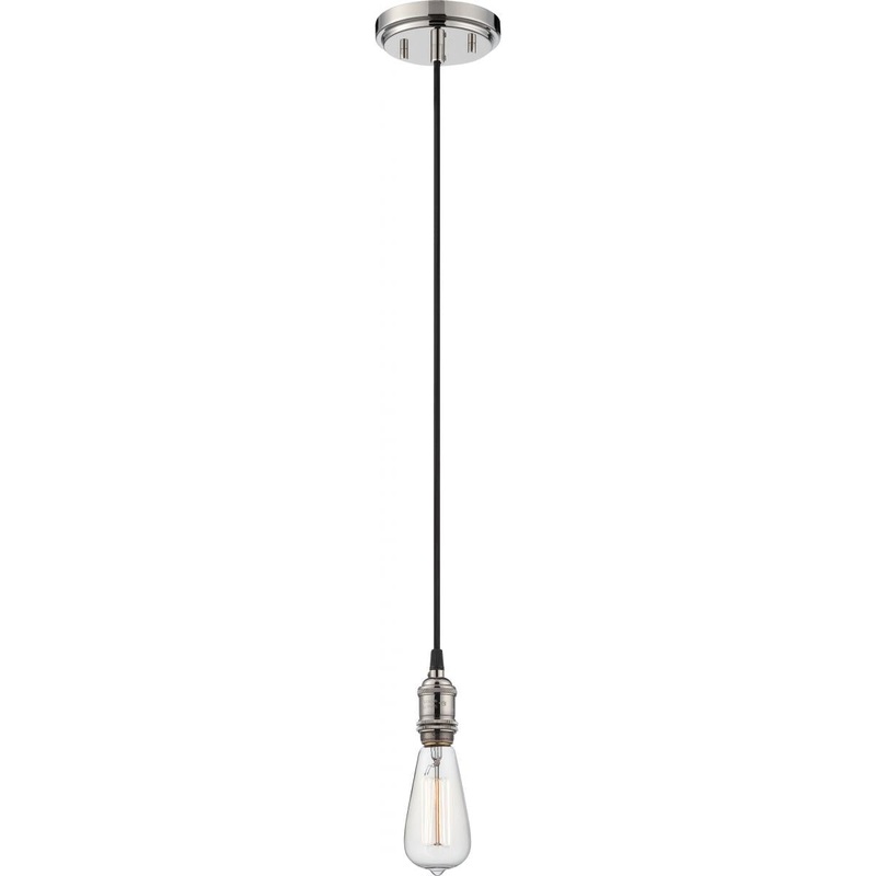 Vintage - 1 Light Pendant - Polished Nickel Finish