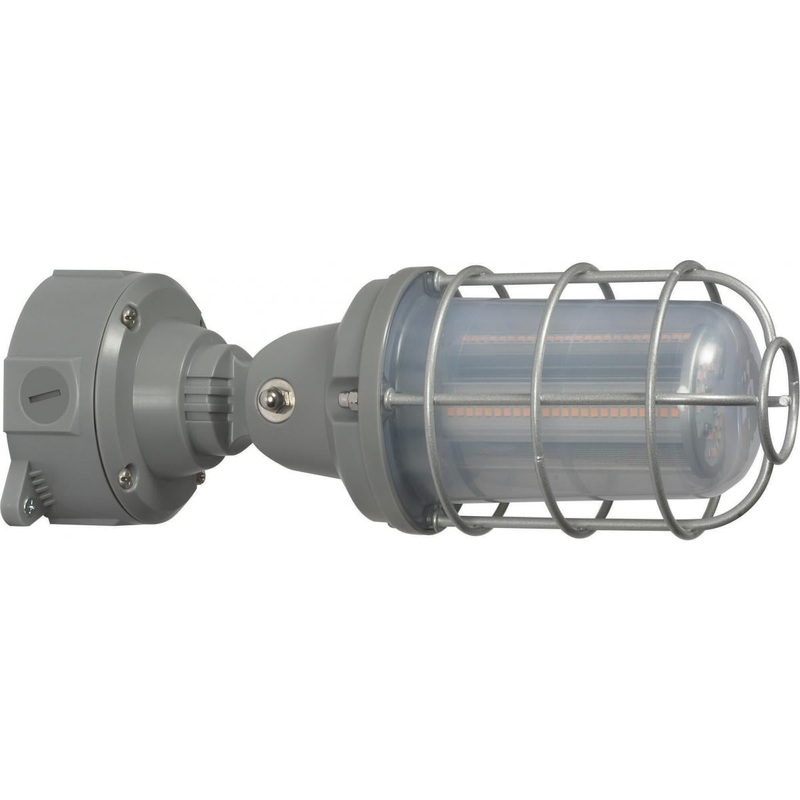 LED Adjustable Vapor Tight - 20W - 5000K - Gray Finish - 100-277V