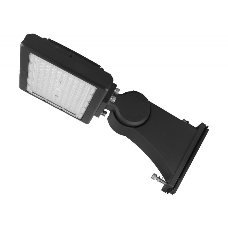 LED Direct Arm Mount for 70 Watt & 90 Watt Flood Light; Bronze