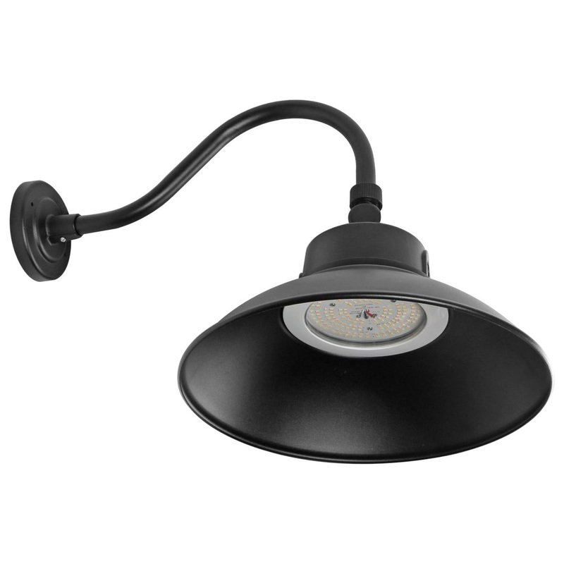 LED Gooseneck; 30W/40W/50W; CCT Selectable 3K/4K/5K; Black; 120-277V; With
