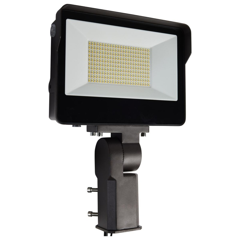 LED Trunnion Mount for Small/Medium Tempered Glass Flood Light ; Bronze