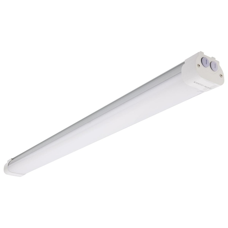 4 Foot; LED Tri-Proof Linear Fixture; CCT & Wattage Selectable; IP65 and IK08 Rated; 0-10V Dimming; 120V-347V