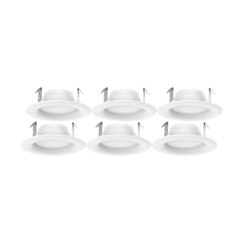 8.7 Watt; LED Downlight Retrofit; 4 inch; 90 CRI; 3000K; 120 Volt; Pack of