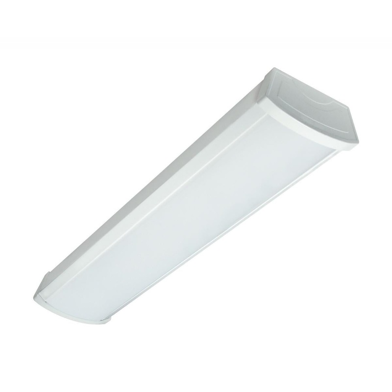 LED 2' Ceiling Wrap; 20 Watt; 5000K; White Finish; 120-277V