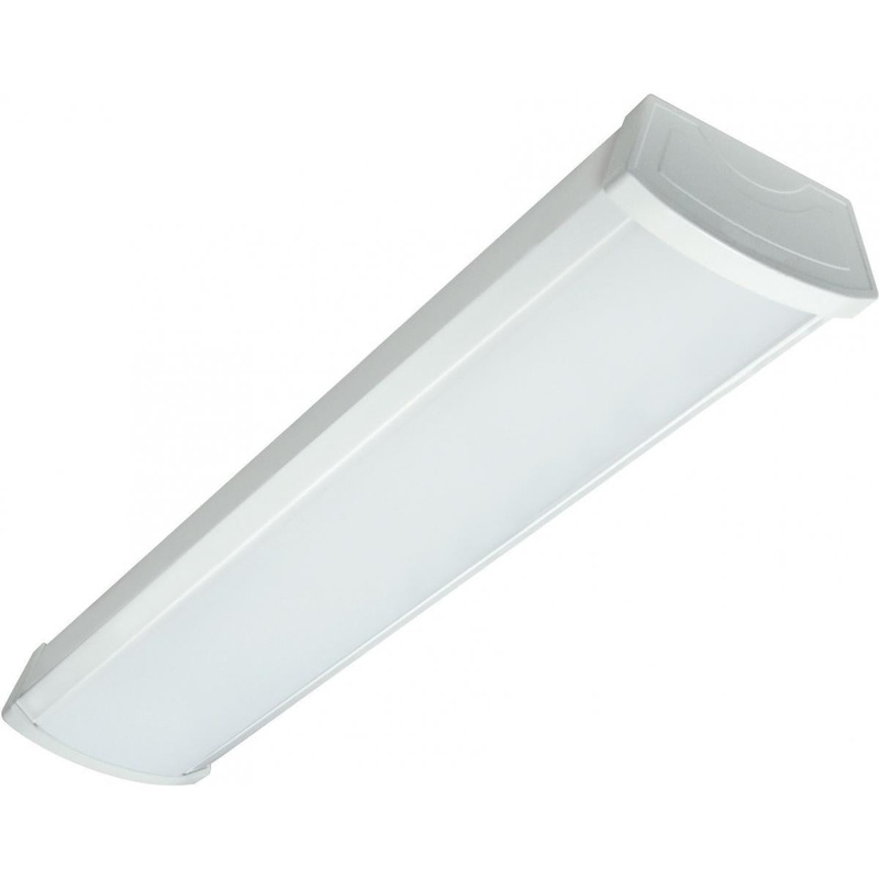LED 2 ft.- Ceiling Wrap - 20W - 3000K - White Finish - 100-277V