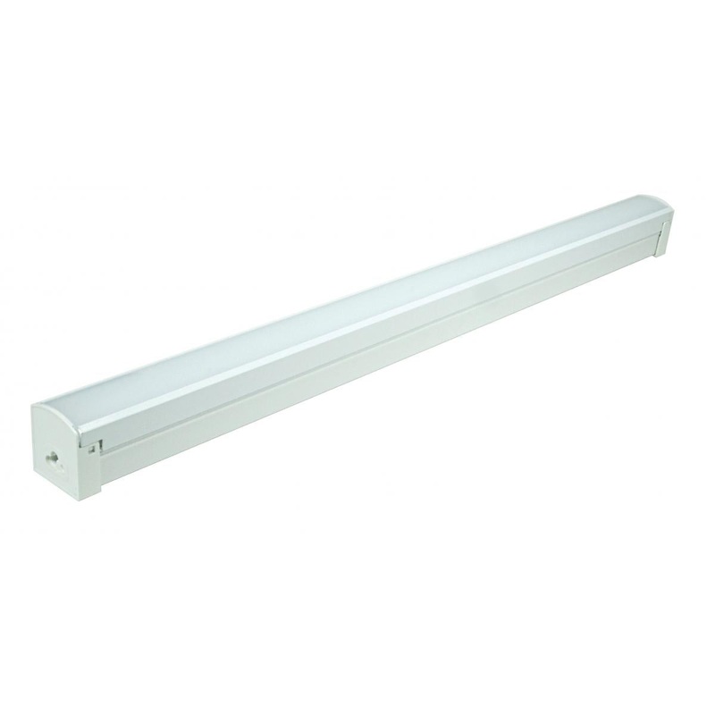 LED 2 ft.- Connectable Strip - 24W - 4000K - White Finish -120V